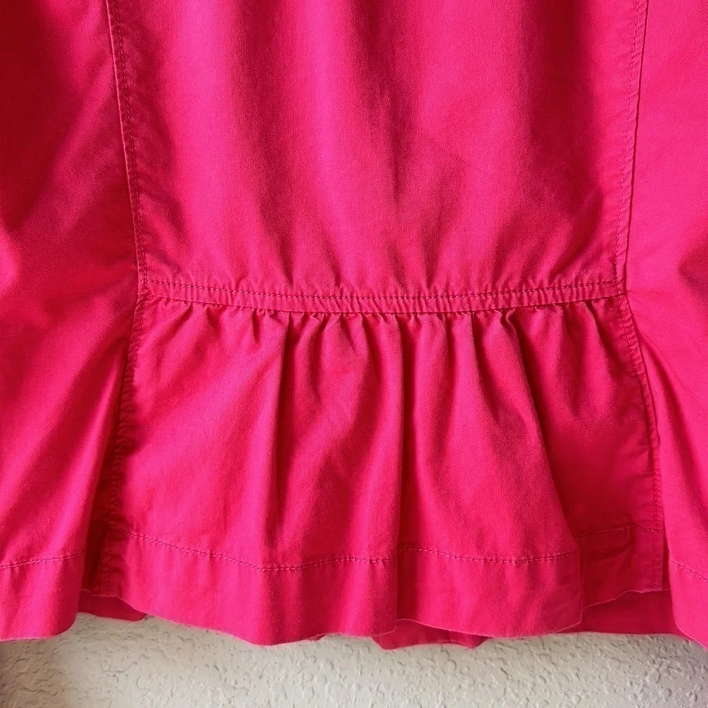 LOFT Hot Pink Cotton‎ Peplum Style Jacket Size XS